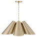 Capital Lighting 354961MA Six Light Pendant, Matte Brass (2)