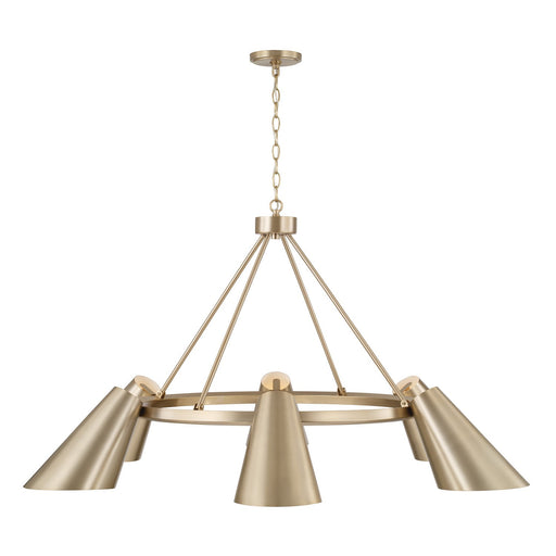 Capital Lighting 454961MA Six Light Chandelier, Matte Brass (2)