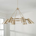 Capital Lighting 454961MA Six Light Chandelier, Matte Brass (3)