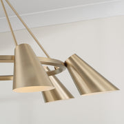 Capital Lighting 454961MA Six Light Chandelier, Matte Brass (4)