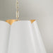 Capital Lighting 355441RE Four Light Pendant, Matte Brass and White (5)