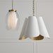 Capital Lighting 355441RE Four Light Pendant, Matte Brass and White (6)