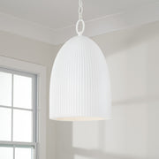 Capital Lighting 356111CE One Light Pendant, Ceramic White (2)
