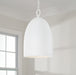Capital Lighting 356111CE One Light Pendant, Ceramic White (2)
