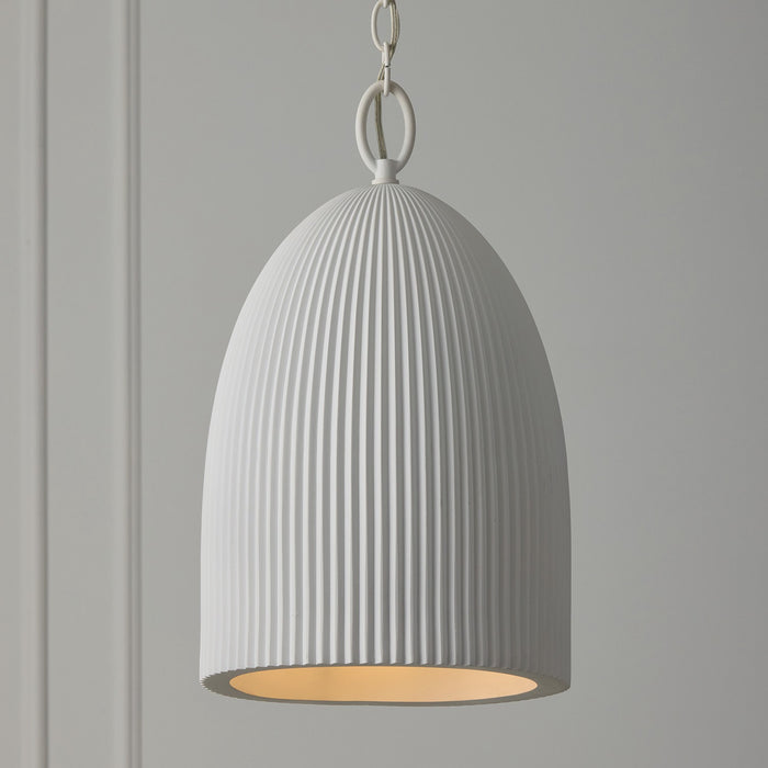 Capital Lighting 356111CE One Light Pendant, Ceramic White (3)