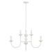 Capital Lighting 456181CE Eight Light Chandelier, Ceramic White (2)