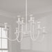 Capital Lighting 456181CE Eight Light Chandelier, Ceramic White (3)