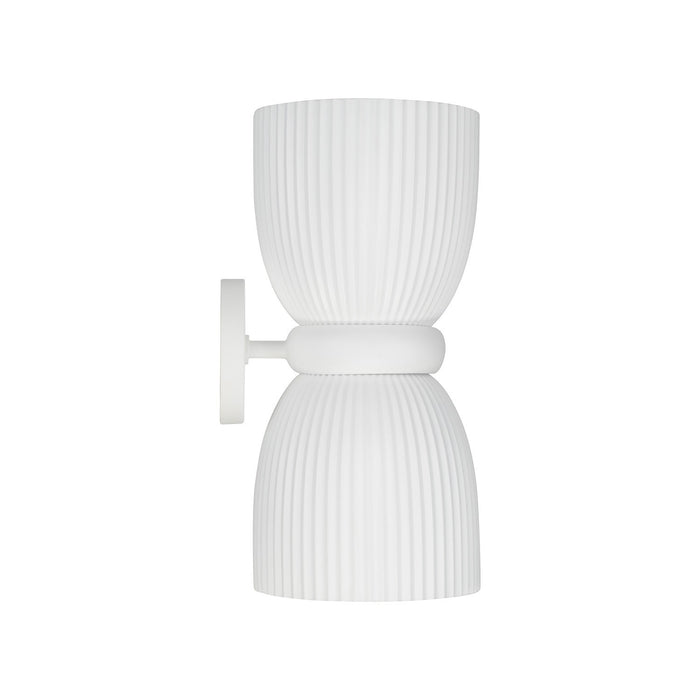 Capital Lighting 656121CE Two Light Wall Sconce, Ceramic White (2)