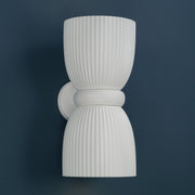 Capital Lighting 656121CE Two Light Wall Sconce, Ceramic White (5)