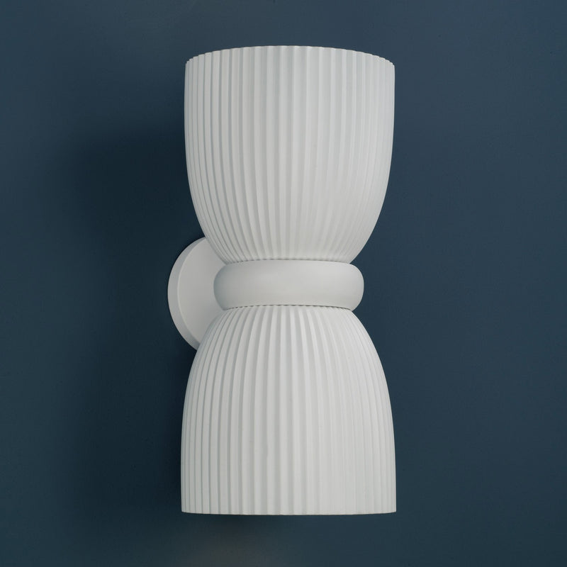 Capital Lighting 656121CE Two Light Wall Sconce, Ceramic White (5)
