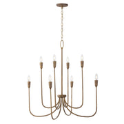 Capital Lighting 456881MZ Eight Light Chandelier, Mystic Bronze (2)