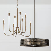 Capital Lighting 456881MZ Eight Light Chandelier, Mystic Bronze (4)
