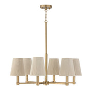 Capital Lighting 454561MA Six Light Chandelier, Matte Brass (2)