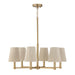 Capital Lighting 454561MA Six Light Chandelier, Matte Brass (2)