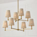 Capital Lighting 454581MA Eight Light Chandelier, Matte Brass (3)