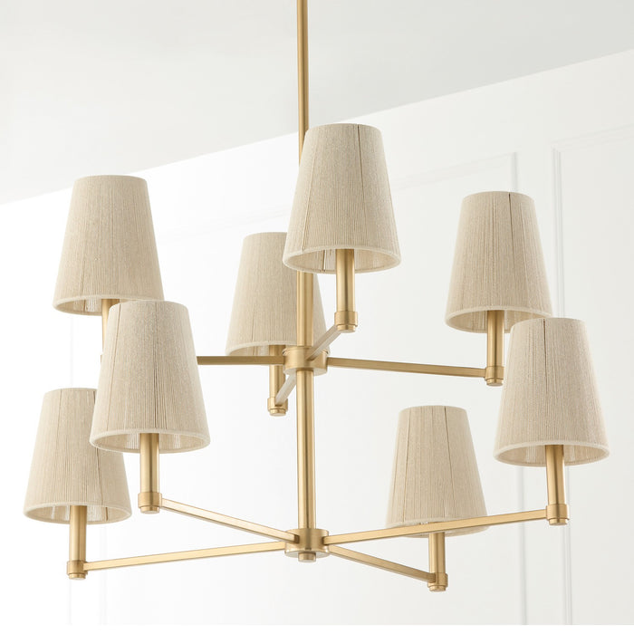 Capital Lighting 454581MA Eight Light Chandelier, Matte Brass (4)