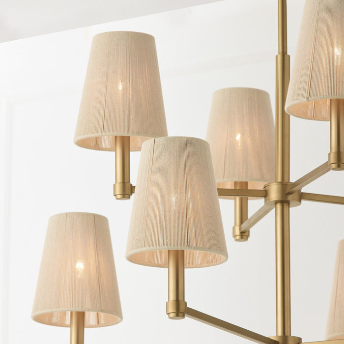 Capital Lighting 454581MA Eight Light Chandelier, Matte Brass (5)