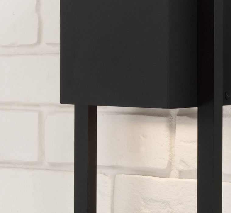 Capital Lighting 956011BK-GL One Light Outdoor Wall Lantern, Oiled Bronze (5)