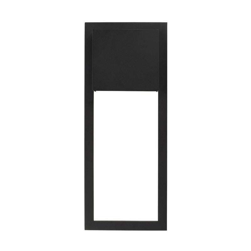 Capital Lighting 956012BK-GL One Light Outdoor Wall Lantern, Black (2)