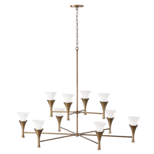 Capital Lighting 455701ML Ten Light Chandelier, Mystic Luster (2)