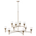 Capital Lighting 455701ML Ten Light Chandelier, Mystic Luster (2)