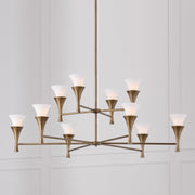 Capital Lighting 455701ML Ten Light Chandelier, Mystic Luster (3)