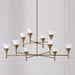 Capital Lighting 455701ML Ten Light Chandelier, Mystic Luster (3)