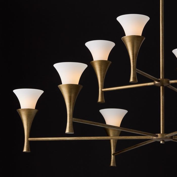 Capital Lighting 455701ML Ten Light Chandelier, Mystic Luster (6)