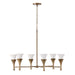 Capital Lighting 455761ML Six Light Chandelier, Mystic Luster (2)