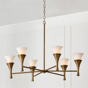 Capital Lighting 455761ML Six Light Chandelier, Mystic Luster (3)