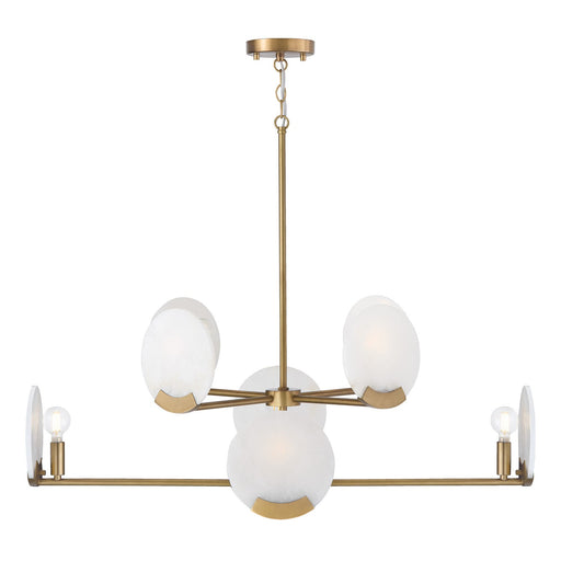 Capital Lighting 454681AD Eight Light Chandelier, Aged Brass (2)