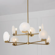 Capital Lighting 454681AD Eight Light Chandelier, Aged Brass (3)