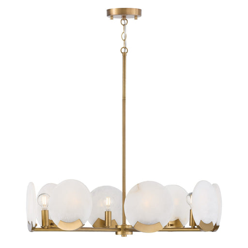 Capital Lighting 454682AD Eight Light Chandelier, Aged Brass (2)