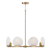 Capital Lighting 454682AD Eight Light Chandelier, Aged Brass (3)