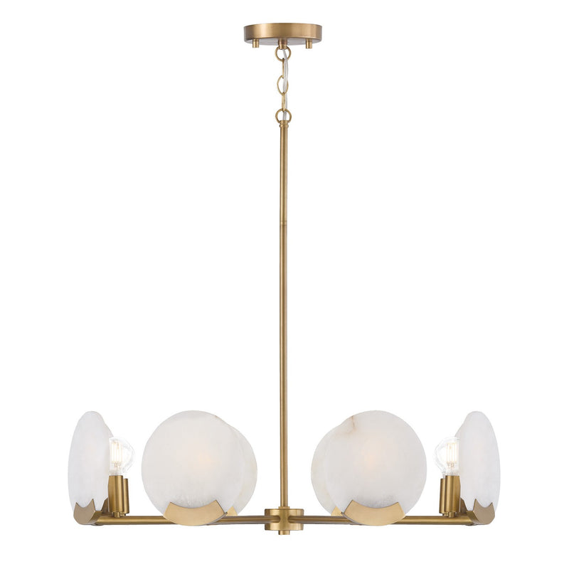 Capital Lighting 454682AD Eight Light Chandelier, Aged Brass (3)