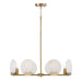 Capital Lighting 454682AD Eight Light Chandelier, Aged Brass (3)