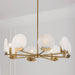 Capital Lighting 454682AD Eight Light Chandelier, Aged Brass (4)