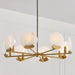 Capital Lighting 454682AD Eight Light Chandelier, Aged Brass (5)