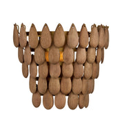 Capital Lighting 654411LW One Light Wall Sconce, Light Wood and Patinaed Brass (2)