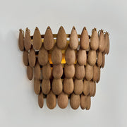 Capital Lighting 654411LW One Light Wall Sconce, Light Wood and Patinaed Brass (4)