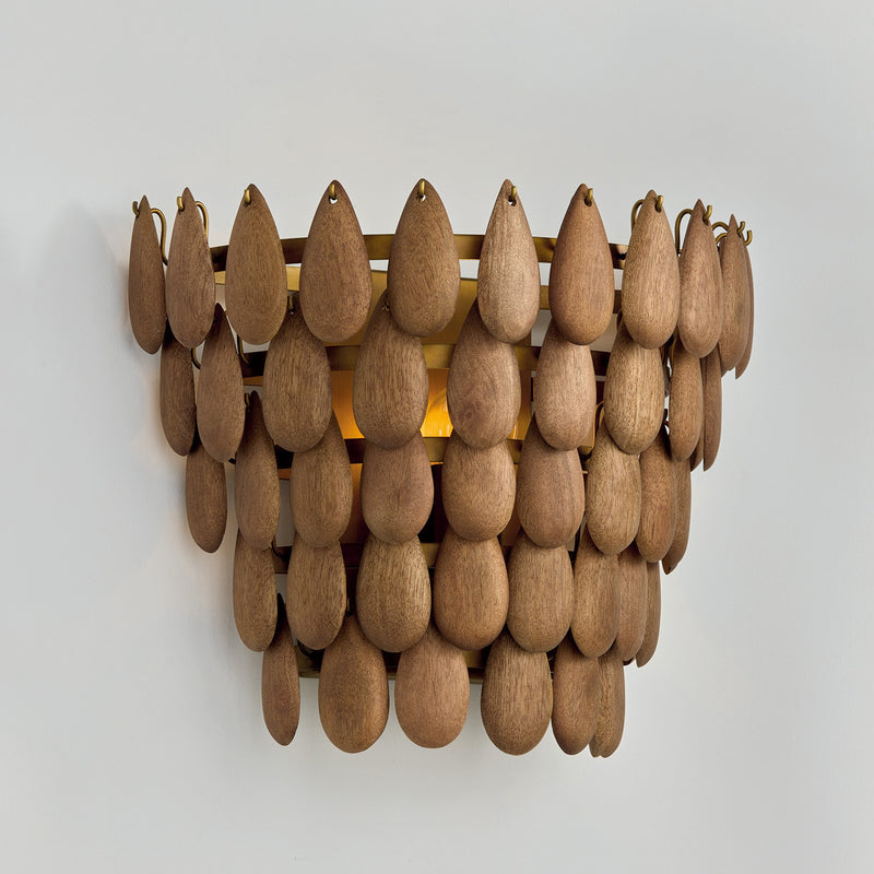 Capital Lighting 654411LW One Light Wall Sconce, Light Wood and Patinaed Brass (4)
