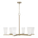 Capital Lighting 456961MA-556 Six Light Chandelier, Matte Brass (2)