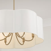 Capital Lighting 356461MA Six Light Pendant, Matte Brass (5)