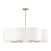Capital Lighting 456481MA Eight Light Chandelier, Matte Brass (2)