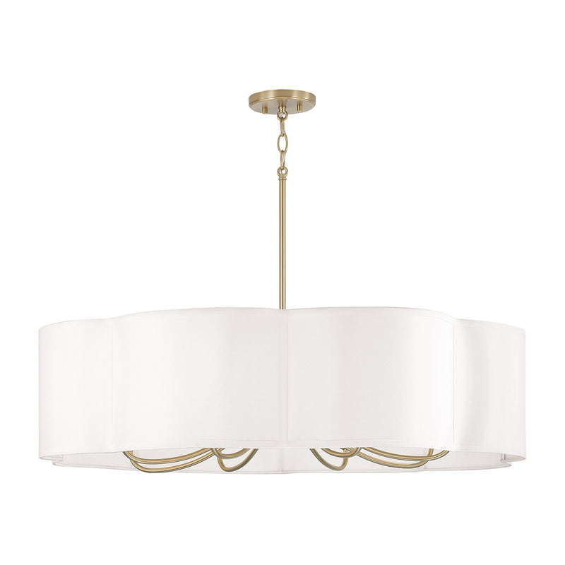 Capital Lighting 456481MA Eight Light Chandelier, Matte Brass (2)