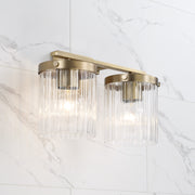 Capital Lighting 156221AD-555 Two Light Vanity, Aged Brass (5)