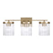 Capital Lighting 156231AD-555 Three Light Vanity, Aged Brass (2)