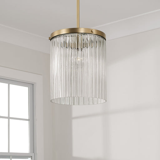 Capital Lighting 356211AD One Light Pendant, Aged Brass (2)