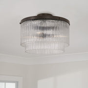 Capital Lighting 356231OR Three Light Pendant, Oil Rubbed Bronze (4)