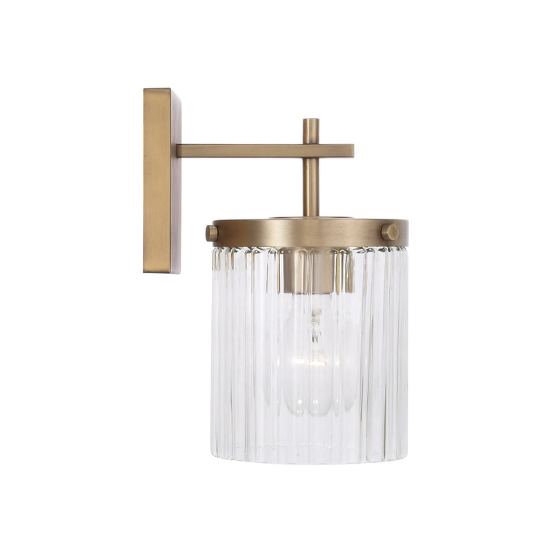 Capital Lighting 656211AD-555 One Light Wall Sconce, Aged Brass (2)
